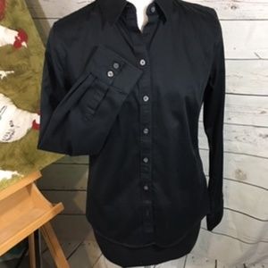 Banana Republic button-down black shirt